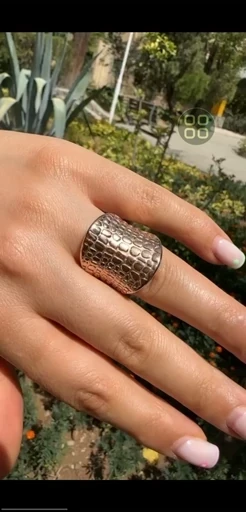 انگشتر زنانه استیل رزگلد کد 2808