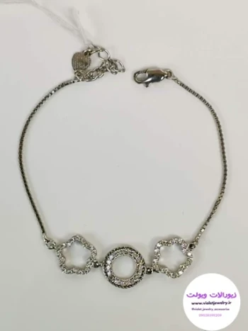 دستبند دخترانه و زنانه نقره وزن 4.3 گرم کد 005 مدل 1