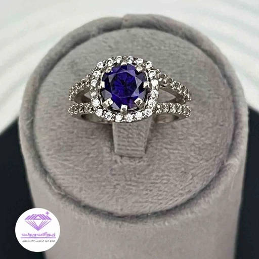 انگشتر زنانه آمیتیس طرح جواهر | کد 026