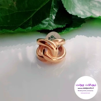 انگشتر زنانه رزگلد سایز 6 کد 2940