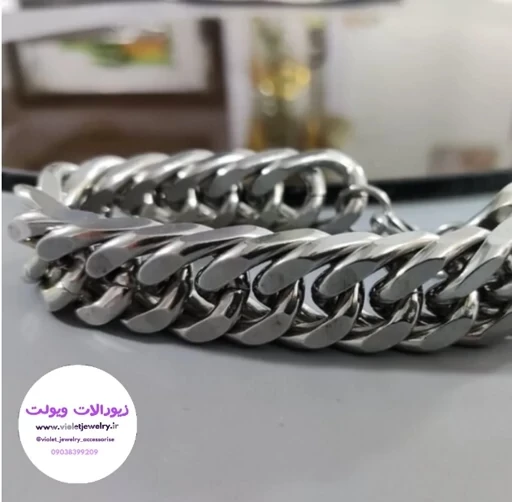 دستبند کارتیر مردانه استیل 14 میل کد 6035