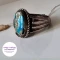 انگشتر مردانه فیروزه نیشابوری اصلی و رکاب نقره دستساز💎 کد 306