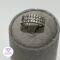 انگشتر زنانه مدل نگین دار نقره ای