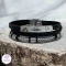 دستبند مردانه نقره ای | کد 3018