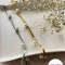 دستبند زنانه دولاین ماری مرواریدی استیل کد 1406