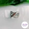 انگشتر زنانه نقره ای جنس استیل بدون نگین کد 2945