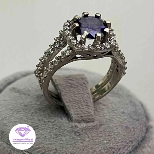 انگشتر زنانه آمیتیس طرح جواهر | کد 026
