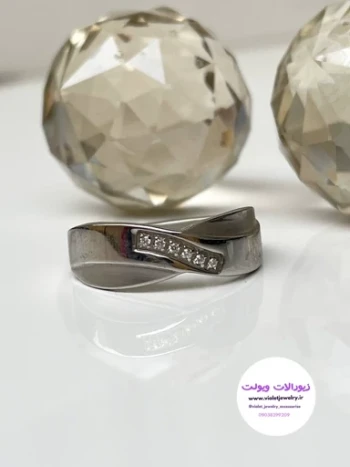حلقه تک استیل اسپرت مردانه سایز 11 کد 3037